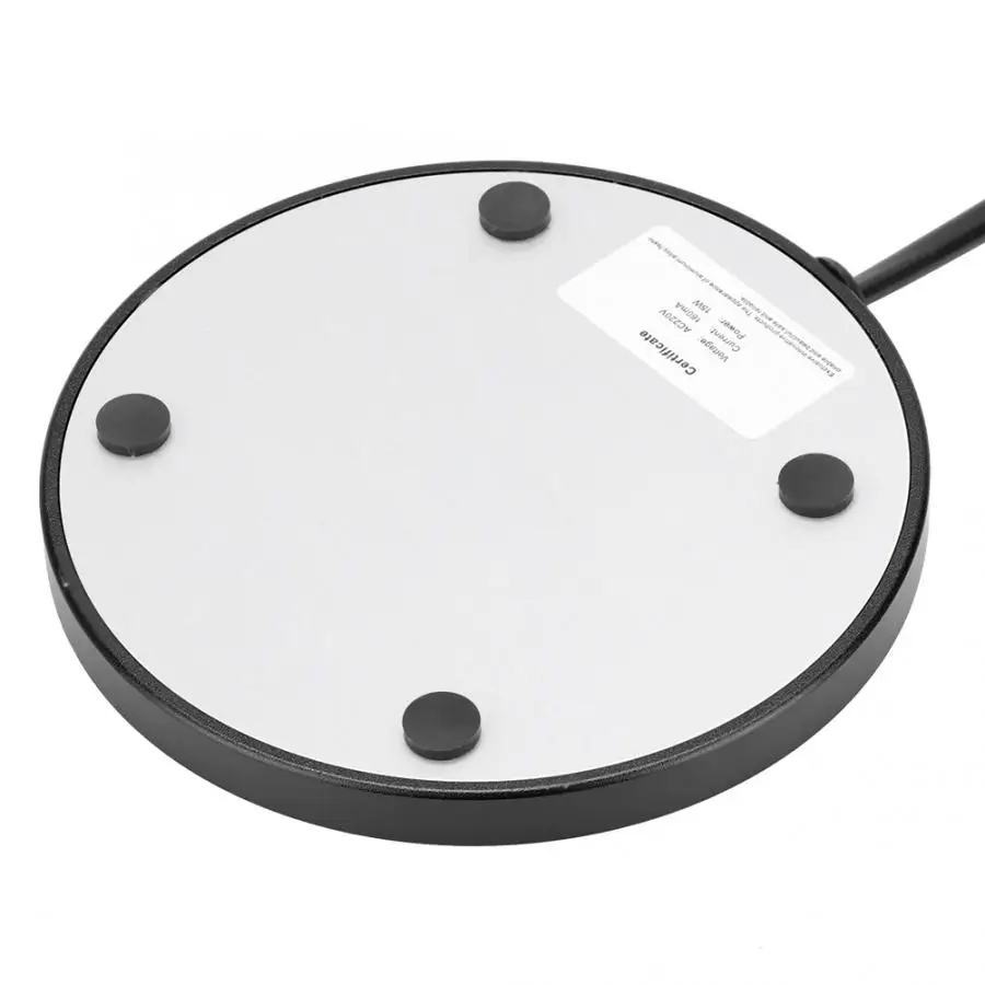 220V15W мини умный сенсорный нагрев изоляционная база стеклянный чайник нагреватель кофе молоко сок подогреватель держатель офисный стакан для воды термостат