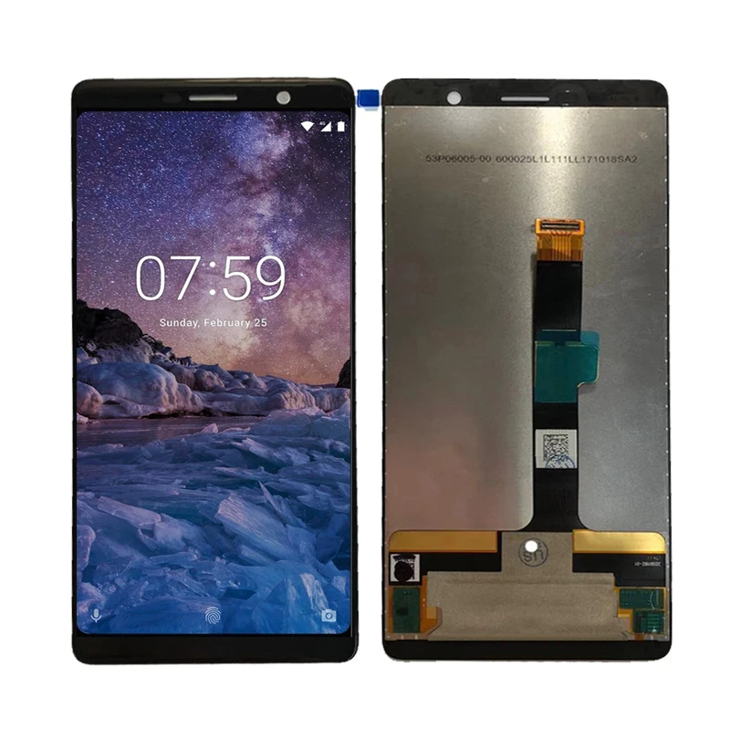 

Display For Nokia 7 Plus LCD TA-1062 LCD Display Touch Screen Glass Panel Digitizer Assembly Free Shipping