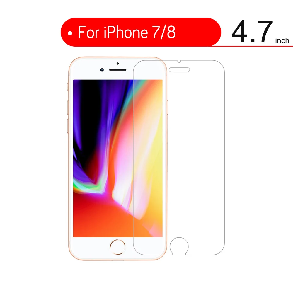 500D защитное закаленное стекло для iPhone 6 6s 7 8 Plus X стекло протектор экрана для iPhone XR XS MAX, стекло на айфон 7 6 8 - Цвет: For iPhone 7 8