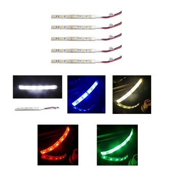 

5Pcs 10Cm Waterproof Red 5050 Led Strip Lights Dc 12V Caravan Boat Car