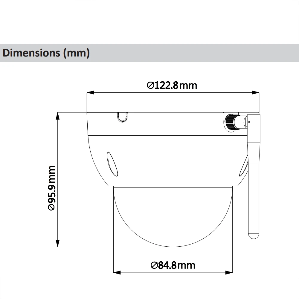 Оригинальная ip камера Dahua PTZ Starlight Wi Fi DH SD22204UE GN W HD 2MP 4X 2 7 11 мм Zoom Dome WDR ICR DNR IVS IP66