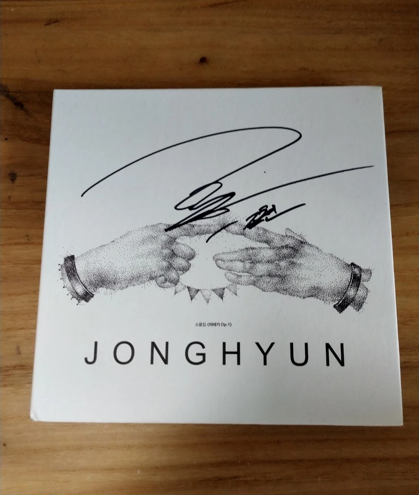 SHINEE Jong Hyun autographed hand signed album Story Op.1 CD
