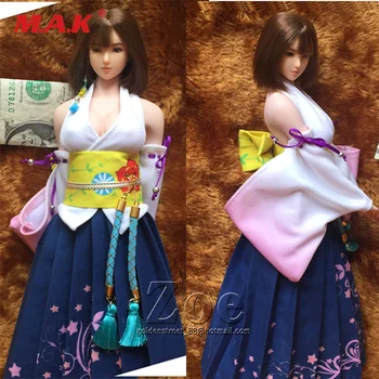 

IN STOCK 1/6 scale Female action figure TBLeague Kimono Yuna Clothing set fit for 12 inch female figure body