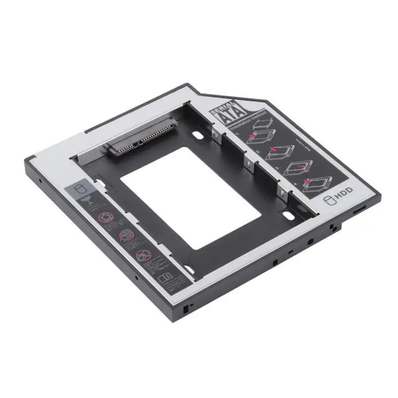 Universal SATA 2nd HDD SSD Hard Drive Caddy for 12.7mm CD / DVD-ROM Optical Bay for Laptop CD DVD ROM Optibay hdd enclosure external hard drive housing