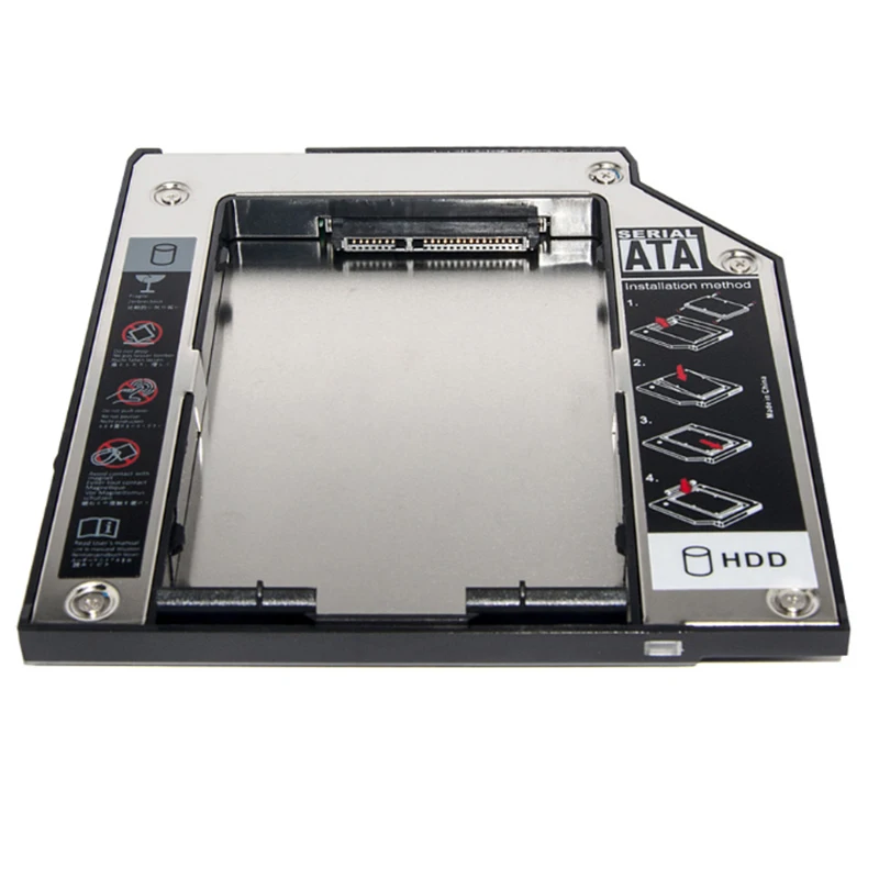 9.5mm SATA 2nd SSD HDD Caddy For Lenovo Thinkpad T420s T430s T500 W500 T400 T410 Hard Disk Drive Caddy