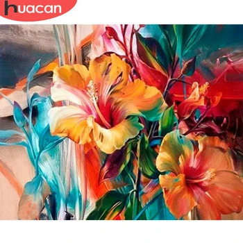 

HUACAN Paint By Number Flower HandPainted DIY Gift Kit Drawing On Canvas Oil Painting Picture Wall Art Home Decoration