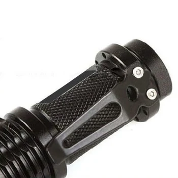 

Mini Zoom Electric Torch Outdoor Lighting Portable Flashlight Third Gear Adjust DTT88