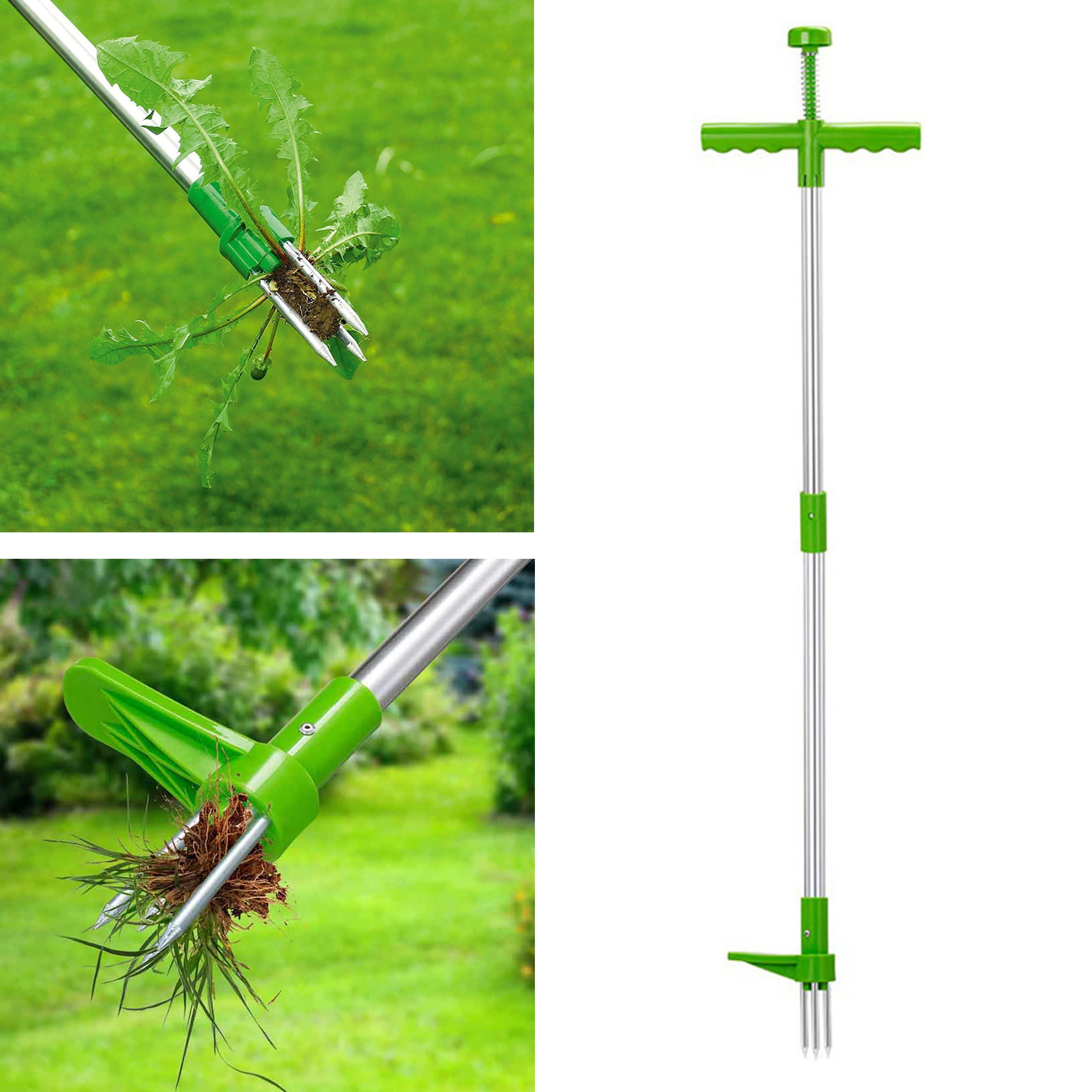 Walensee Weed Puller, Stand Up Weeder Hand Tool, Long Handle Garden