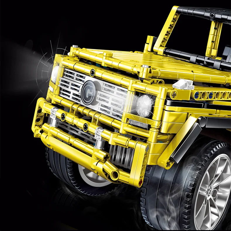 2470pcs בורא עיצוב סדרת מירוץ סטטי G65 Off-road רכב אבן בניין עצרת ילדים חינוכיים צעצוע מתנה