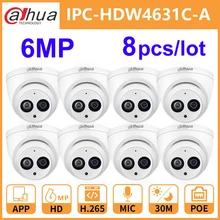 Wholesale 8 Pcs./Lot Dahua 6MP IP Camera IPC-HDW4631C-A H.265 Upgrade from IPC-HDW4431C-A PoE Mini Dome MIC CCTV Camera Security