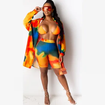 

Autumn New Two Piece Set Women Loose Long Blouse Tops And Skinny Pants Set Fashion Colors Print Sexy Party Night Club Wear Suits