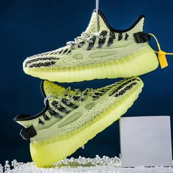 

Men Shoes 2020 Summer New Sneakers Breathable Flying Woven Mesh Running Shoes Jelly Casual Sports Shoes Zapatos De Hombre