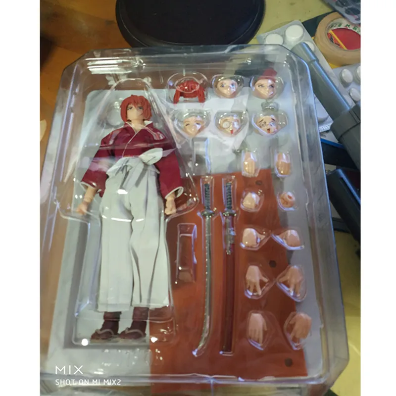 Japanese Anime Rurouni Kenshin The Executioner Drew Out His Knife PVC Anime Movable Action Figure Collectible Model Toy A265