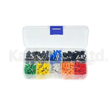 400 ピース/箱 AWG 22-10 絶縁コードピンエンド端子フェルールキットセットワイヤー銅圧着コネクタ