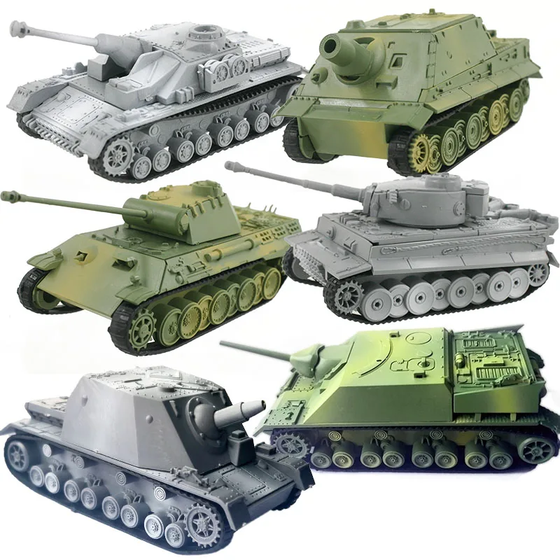 Model Building Kits 4D Different Tank Military Assembly Educational Toys