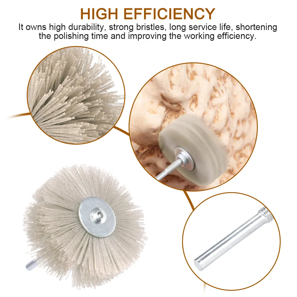 Абразивная алюминиевая проволочная щетка для снятия заусенцев Полировочная щетка для деревообработки
