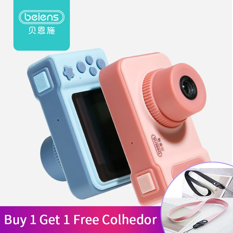 

Beiens Kids Toy Digital Camera Children Mini Electronic Toy USB Charging with Cable 12 Languages Baby Educational Toys Best Gift