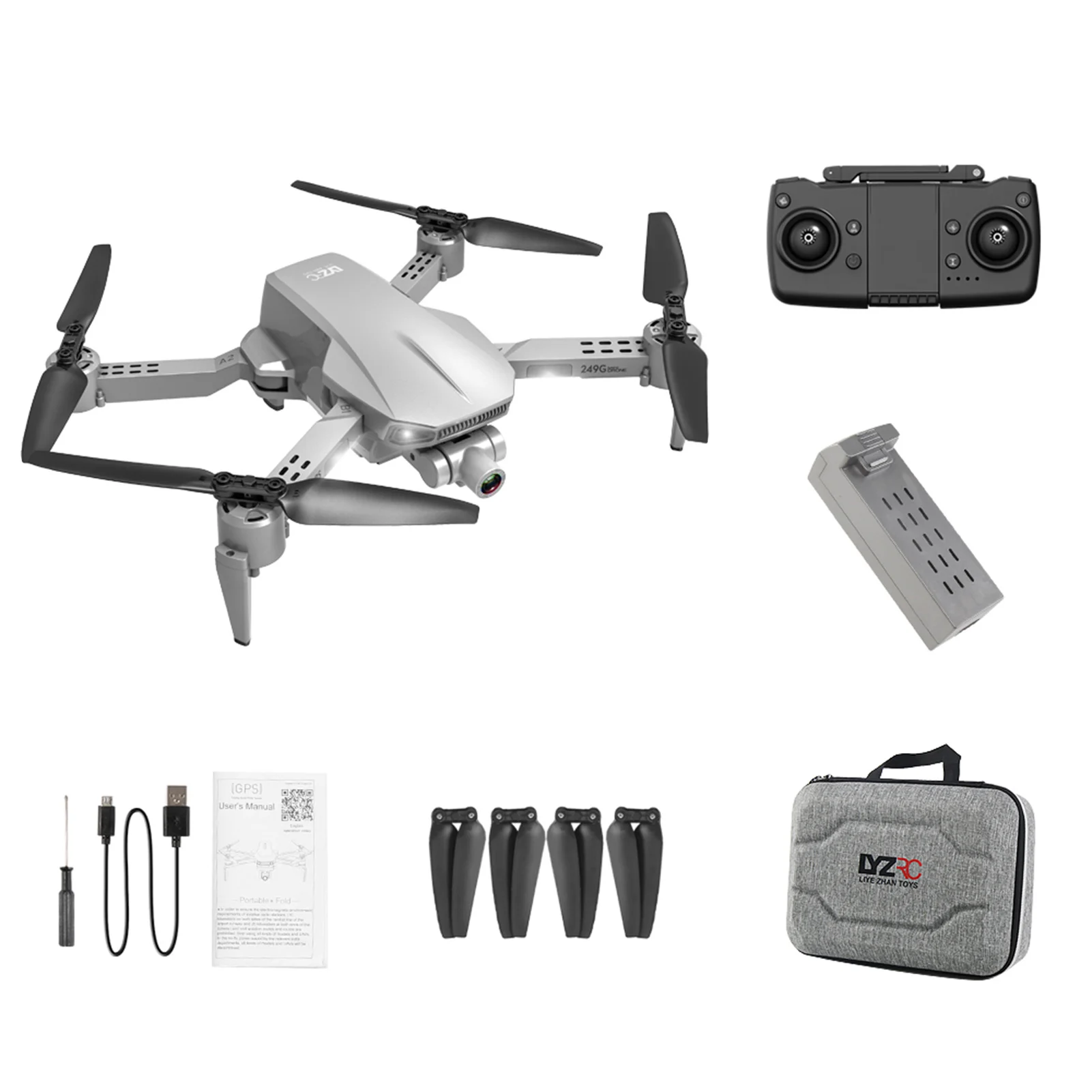 US $68.09 L106 Pro GPS 5G WIFI Mini RC Drone Folding Fouraxis Drone 4K HD Camera Gimbal Highdefinition Camera Aircraft FPV Quadcopter