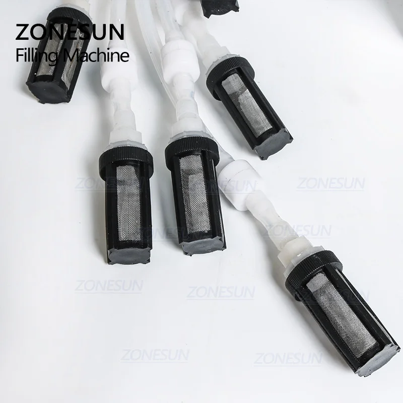 ZONESUN Электрический насос с цифровым управлением, разливочная машина для жидкости 3-4000 мл, для флаконов, флаконов, наполнителя воды для отжима сока и масла с 6 головками