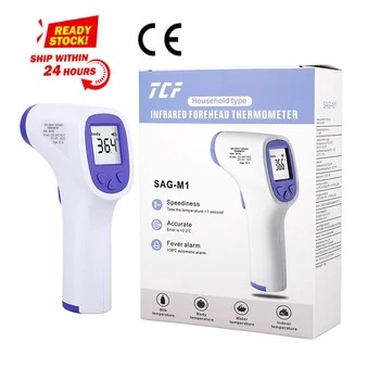 

In Stock Portable Forehead Thermometer Non-contact LCD Digital Display Infrared Body Thermometer Tools For Adult Dropshiping