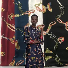 150 см цепь печатная ткань рисовая рубашка платье микро ткань сатин-стрейч полиэфирная ткань полиэфирная ткань