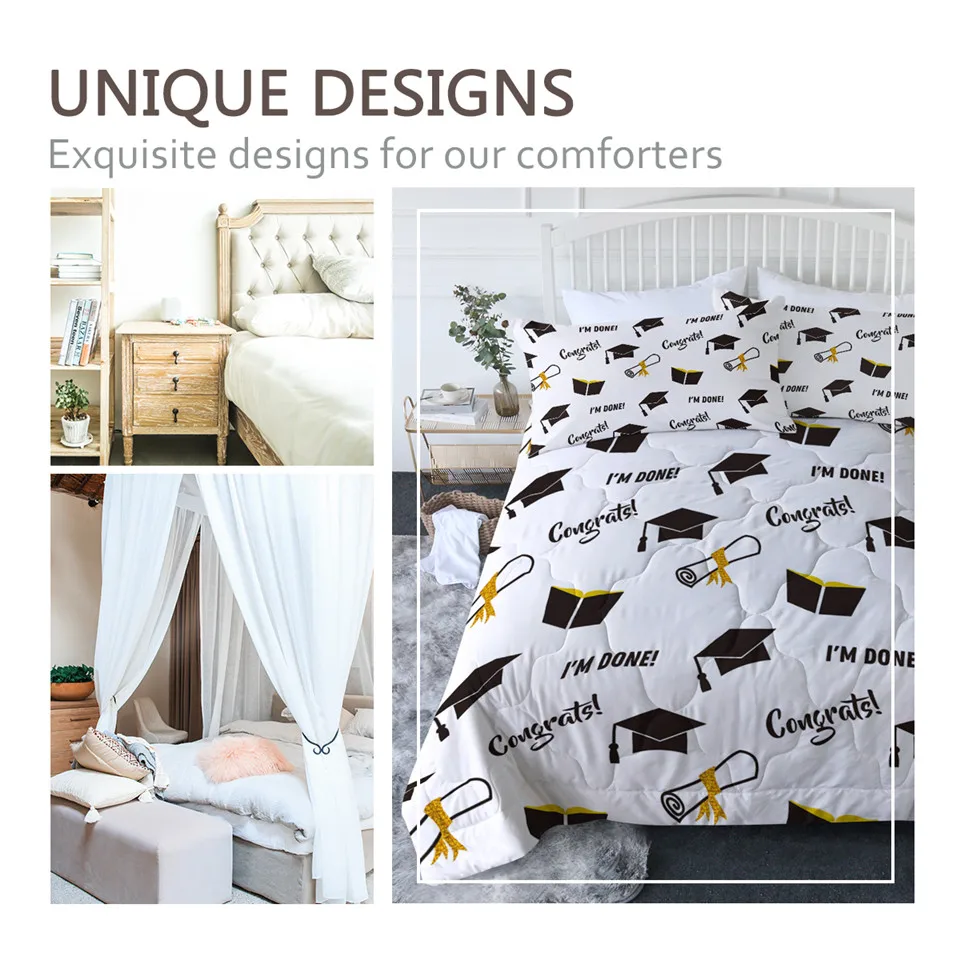 Top 20 Most Popular queen bed cap comforter