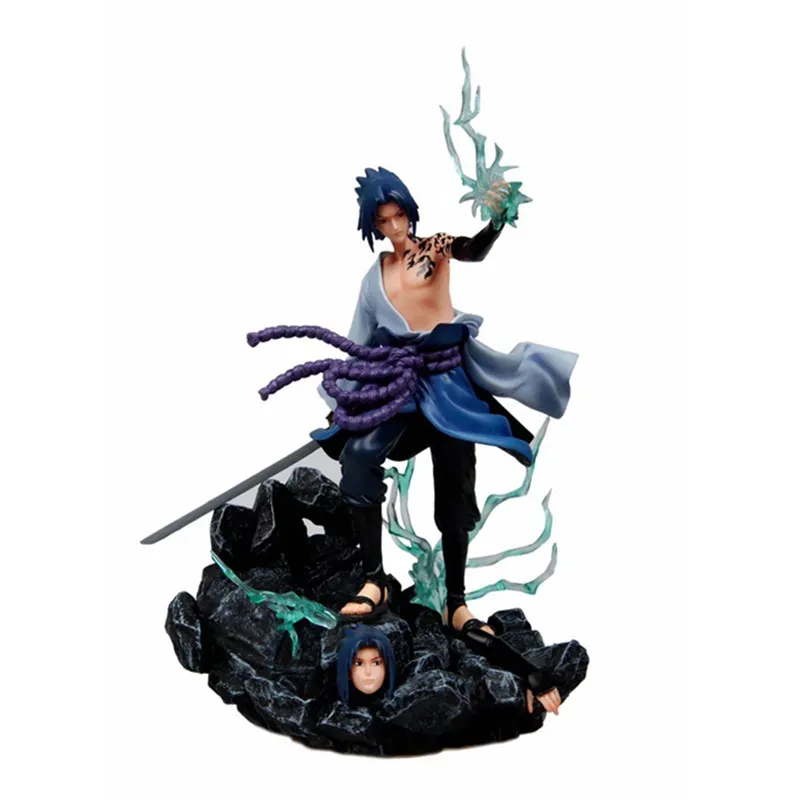 

Anime Naruto GK Sasuke Rachel statue Yu Zhibo Family PVC Action Figure Collection Model Toy A105