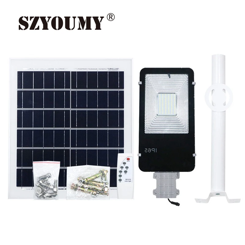 

SZYOUMY Led Solar Street Light Waterproof Outdoor 20W 30W 50W 100W Led Solar Lamp Outdoor Solar Led Lights For Plaza Garden