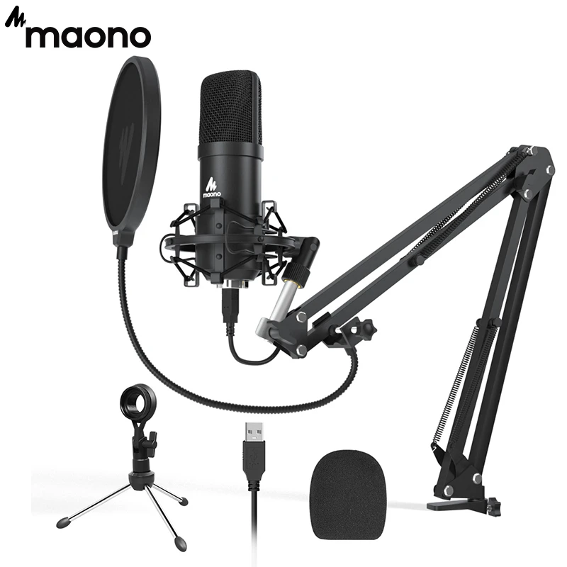 Maono Usbコンデンサーマイク 192khz 24ビット プロのスタジオ ストリーミング ゲーム Youtube Asmr A04 Plus用 マイクロフォン Aliexpress