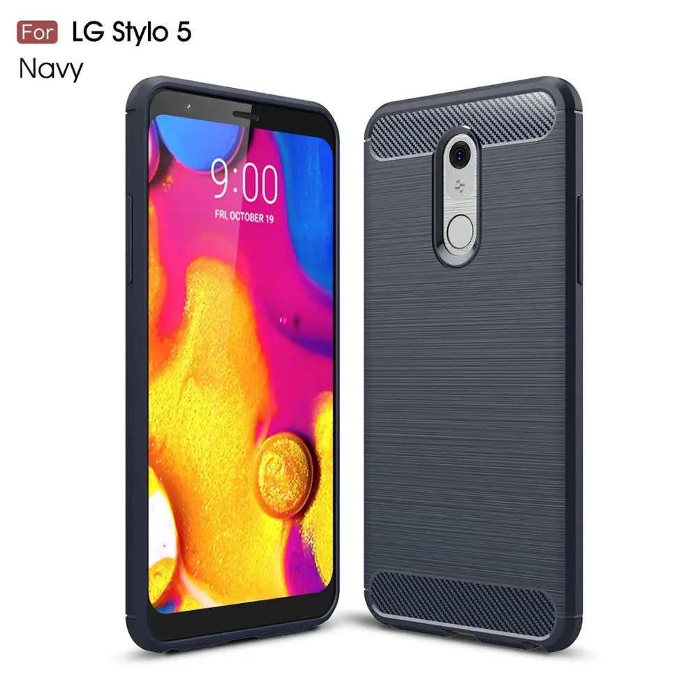 Custodia In Silicone Per Lg Stylo 5 Q Stylus Q7 Q6 Plus Cover Morbida Per Lg V50 Thinq V40 V30 V30S G6 G7 Su Lg K40 Spazzolato