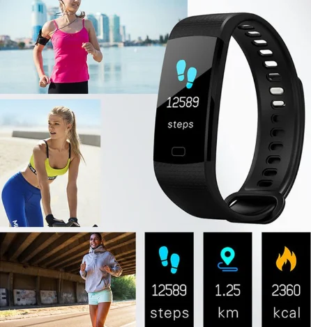 Смарт-браслет Y5, Bluetooth, цветной экран, пульсометр, измеритель артериального давления, мужские фитнес-часы, смарт-часы для мужчин