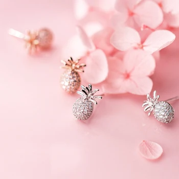 

MloveAcc Fruit Collection Sweet Pineapple Stud Earrings for Cute Girls and Pretty Lady Ear Jewelry