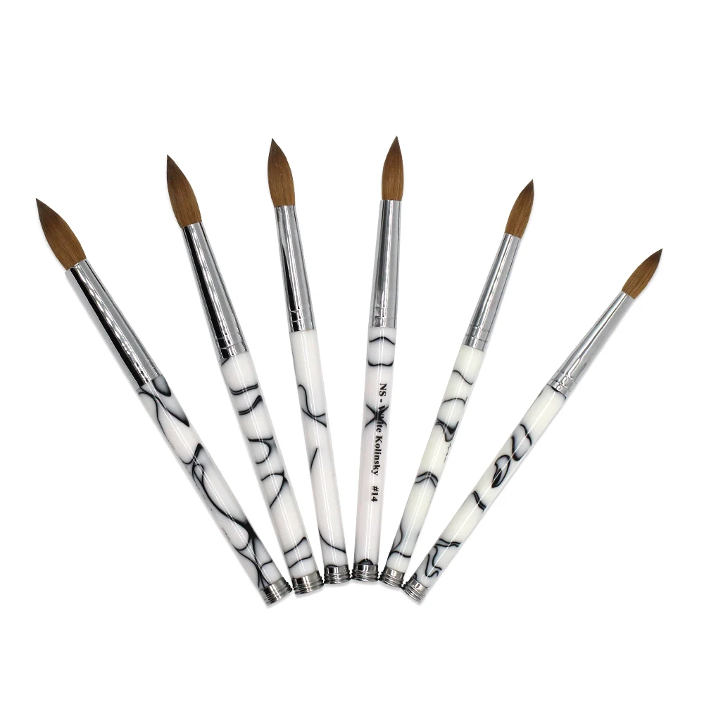 Wholesale 1 Pcs Acrylic Nail Brush 100 Kolinsky Sable Uv Gel Brush