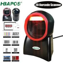 

High Efficiency 1D 2D Omnidirectional Barcode Scanner USB Wired for Warehouse Fast Decode Adjustable Auto Scan Head