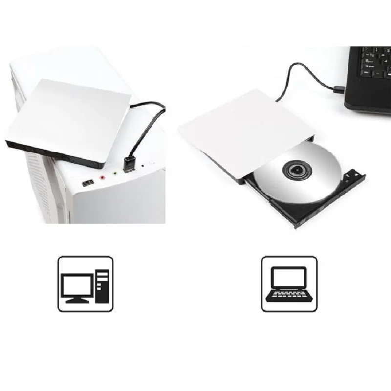 Матовый USB 3,0 внешний привод DVD горелки универсальный внешний ноутбук привод для ноутбука USB внешний DVD горелки для WIN7 WIN8