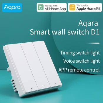 

Aqrar Smart Wall Switch D1 Zigbee3.0 Wireless Remote Control Light Switch Works with Apple HomeKit Xiaomi Mijia Mi Home App