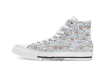 

Succulent Love Custom Casual High Top lace-up Canvas shoes sneakers Drop shipping