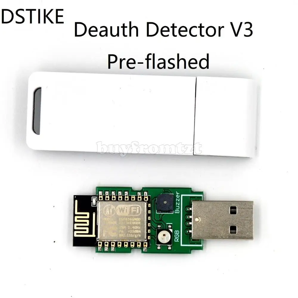 DSTIKE детектор Deauth V3 Pre-Flashed(ESP8266+ RGB+ Buzzer