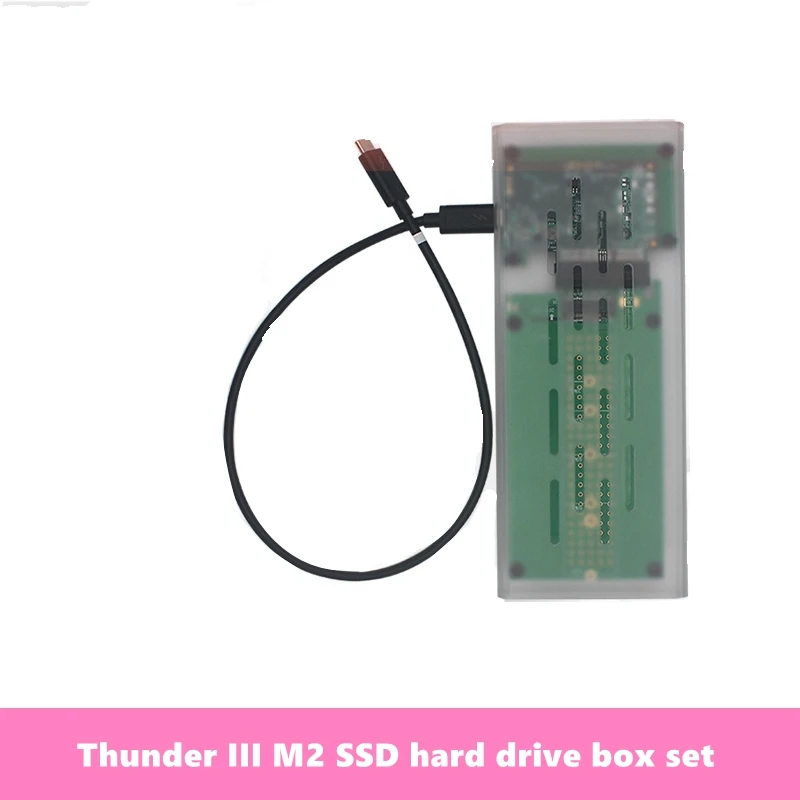 High Quality Thunderbolt 3 To Ssd (support M2 Nvme Interface Ssd)  Thunderbolt 3 To Ssd Thunder Iii M2 Ssd Hard Drive Box Set - Pc Hardware  Cables & Adapters - AliExpress