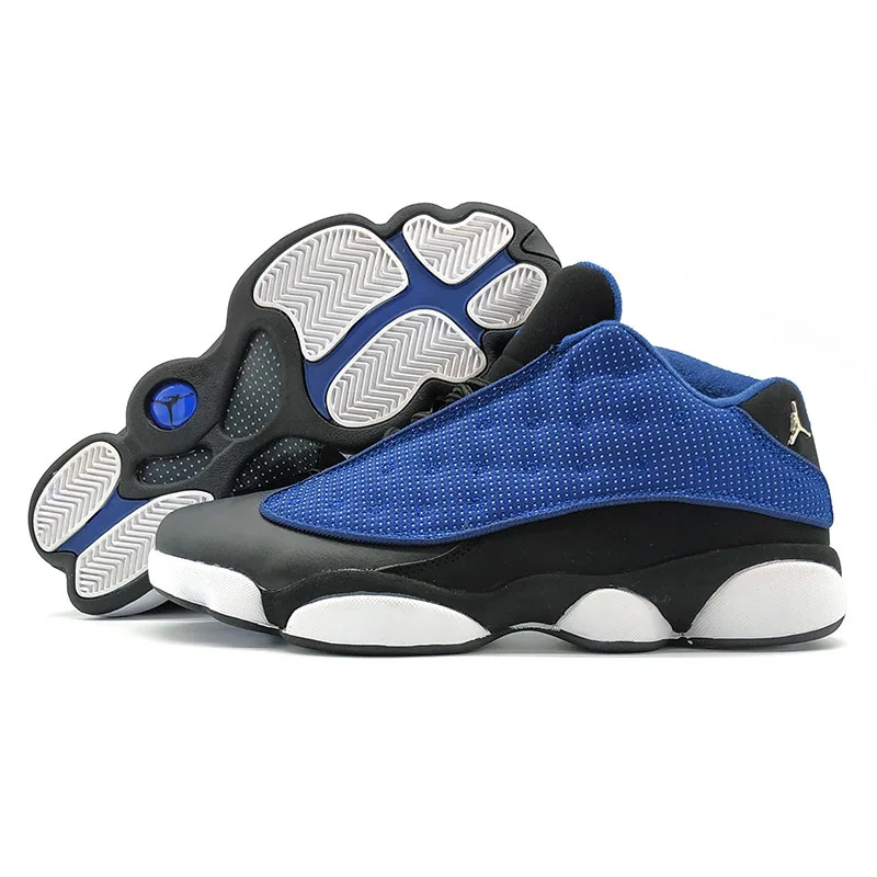 Jordan Ретро 13 Xiii мужские баскетбольные кроссовки Hyper Royal Altitude серые спортивные уличные спортивные кроссовки темно-синие кроссовки скидка распродажа - Цвет: Low NAVY