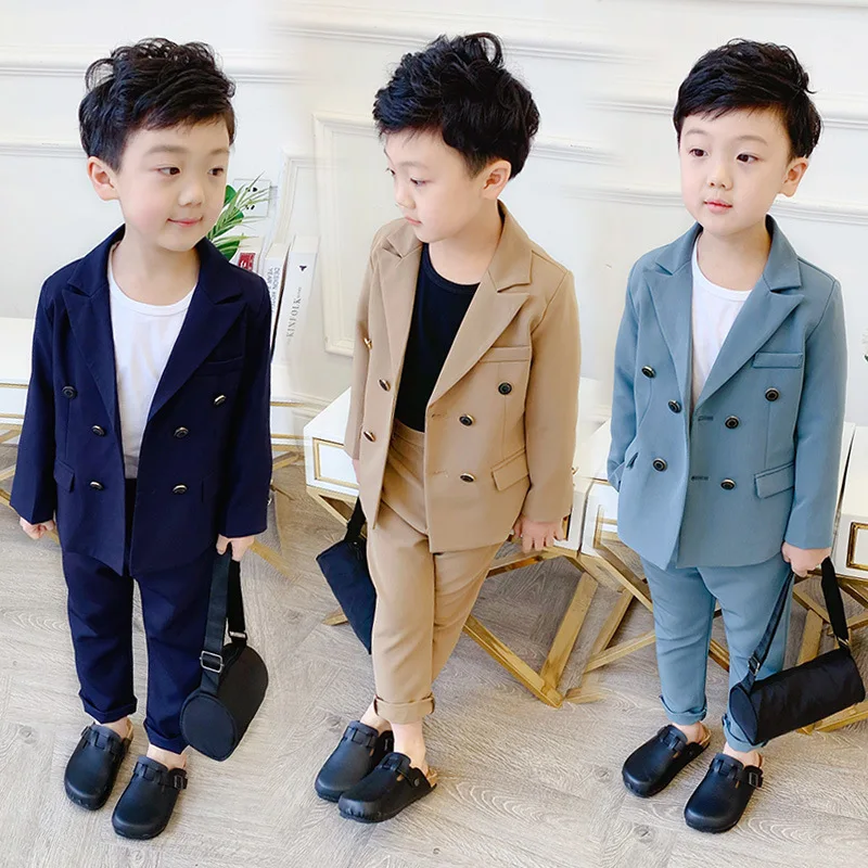New Set Costume Outfit Suit Blazer Birthday-Dress Party Host Boys Kids Children Fashion Pants dV5ZZ35G0
