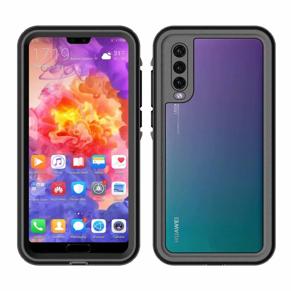 Ip68 водонепроницаемые защитные чехлы для телефонов для huawei P20 Pro P20 Lite Дайвинг Плавание aquatics Спорт на открытом воздухе ударопрочный чехол
