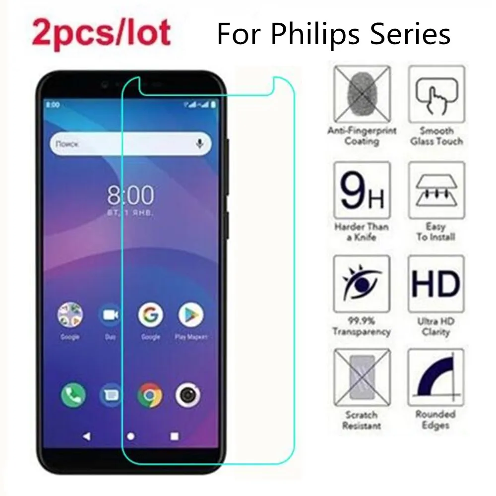 

Tempered Glass For Philips Xenium S386 X588 V787 V526 2.5D Premium Screen Protector Film On Philips S318 S326 S327 S260 S397