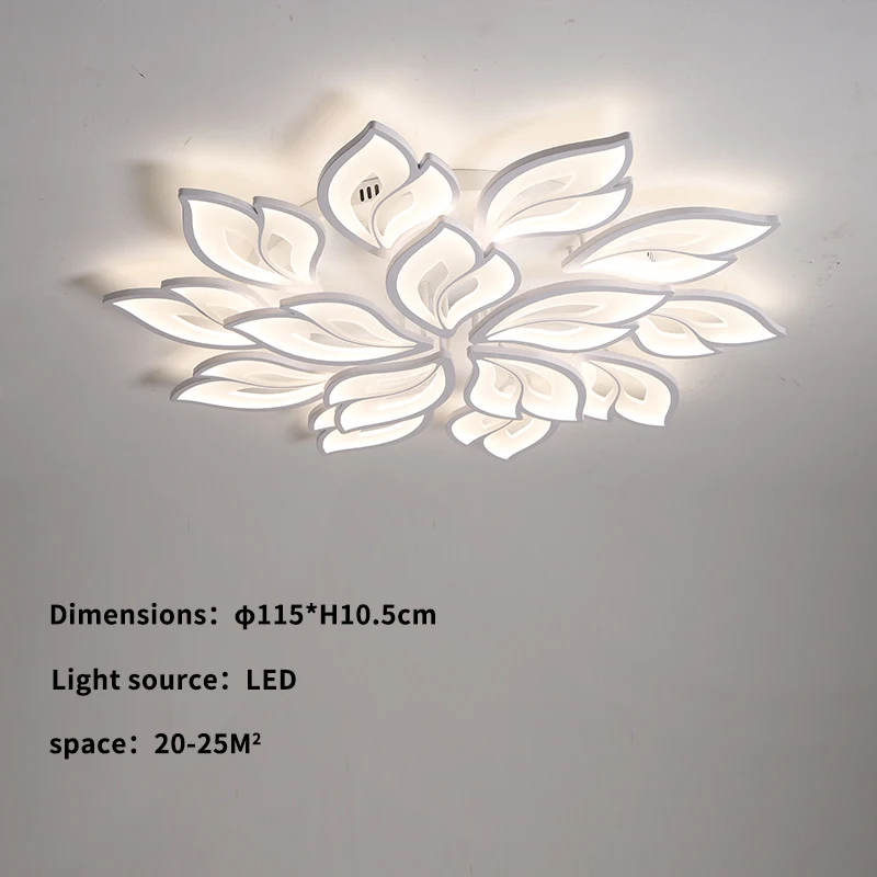 Modern Led Chandelier For Living Room Dining Room Bedroom Kitchen Ceiling Lamp White Nordic Style Design Remote Control Light orb chandelier Chandeliers