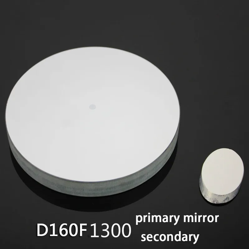 Newton Reflective Astronomical Telescope D160f1300 Spherical Reflective Objective Lens + Secondary Mirror DIY Homemade