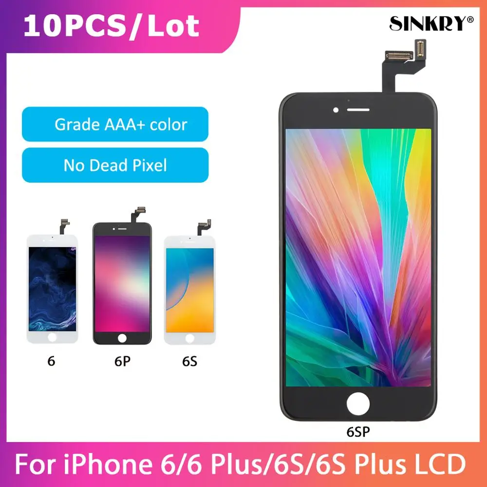 

No Dead Pixel Grade AAA Replacement Touch Digitizer Assembly LCD Display For iPhone 6 6S Plus Screen