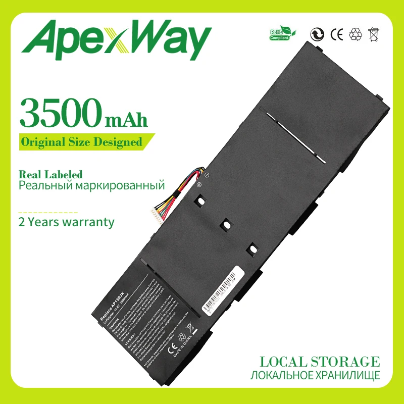 Apexway 14 8 V 3500mAh Аккумулятор для ноутбука Acer Aspire AP13B3K AP13B8K M5-583P R7 V5-572P R7-571 | Компьютеры и