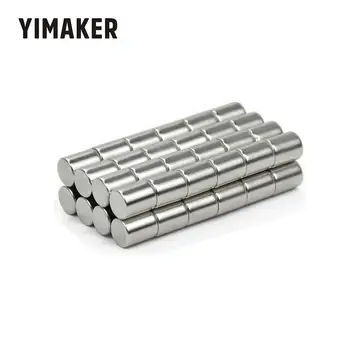 

50pcs D8*10mm Super Powerful Strong Rare Earth Neodymium Magnets Round Dia 8mm*10mm Counter Magnetic Tape For Teaching Magnetite