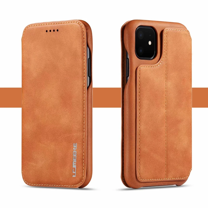 Чехол из натуральной кожи с откидной крышкой для iPhone 11 Pro Max 11Pro, слот для карт, Магнитная Крышка для iPhone 11 Pro Max, держатель для подставки, чехол