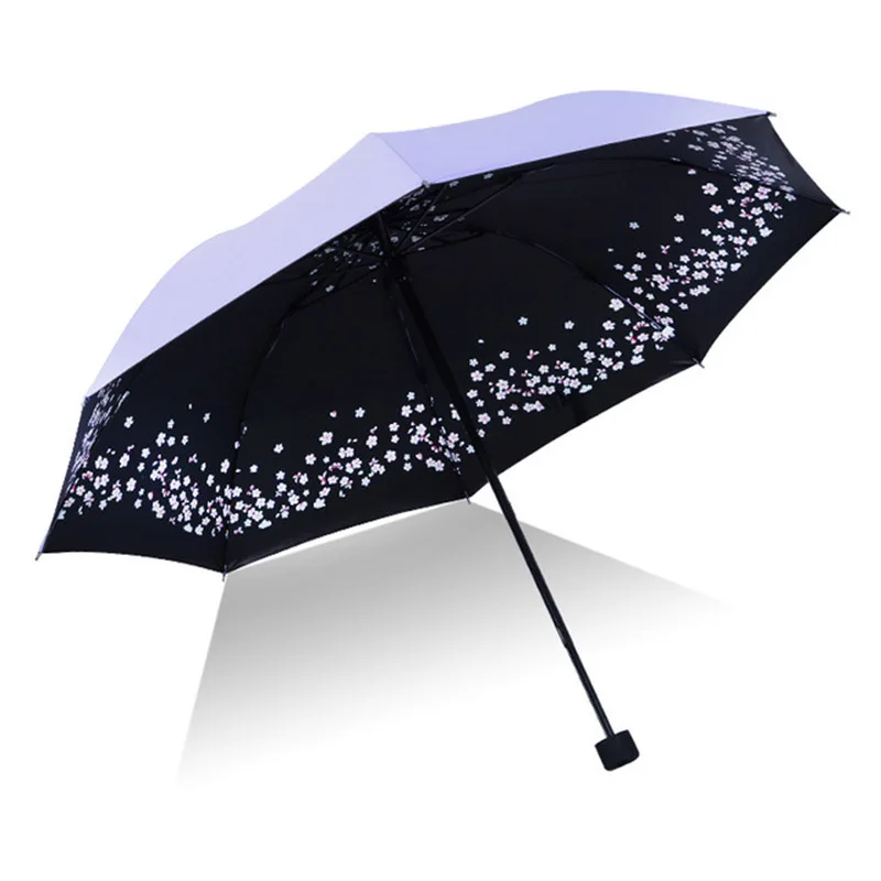 

YADA ins Cherry blossoms Flower Folding Umbrella For Women UV Rainproof Umbrellas Sun Rainy Protection Parasol Umbrella YD200071
